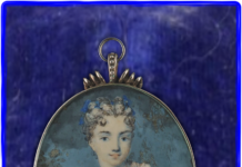 Aquarell auf Elfenbein um 1715