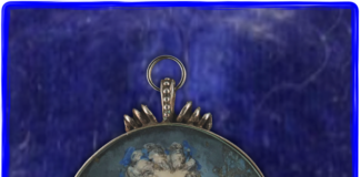 Aquarell auf Elfenbein um 1715