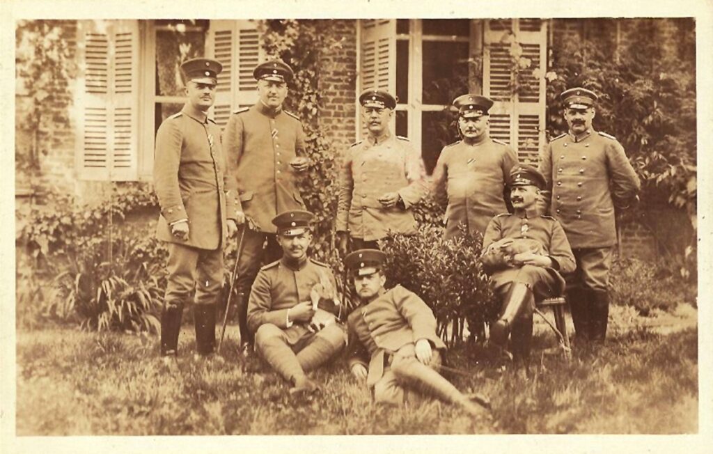 Kaninchenzüchter-Gruppe im 1. WK